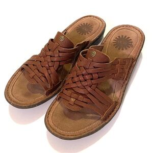 Ugg Keala brown leather sandals